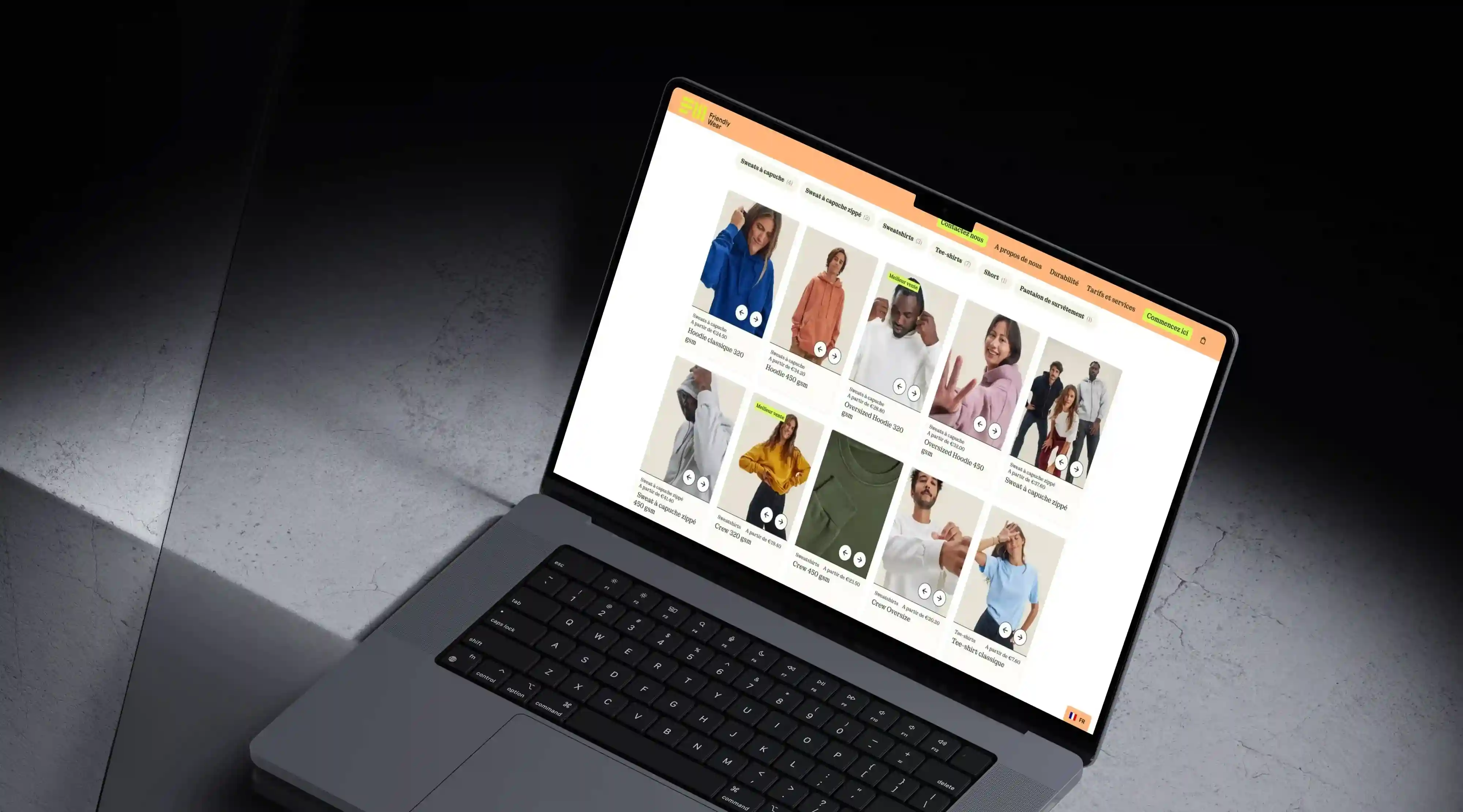 Friendly Wear : Fournisseur Textile & E-commerce B2B - Screenshot 2